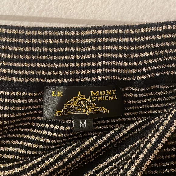 Le Mont S’Michel Knit Striped Mini Skirt M - Picture 2 of 2